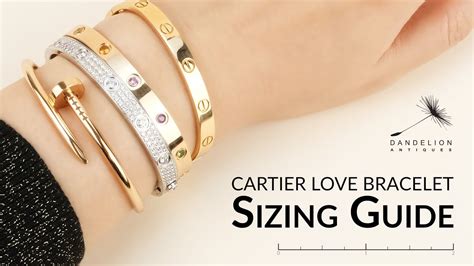 cartier size 16 love bracelet|cartier love bracelet size guide.